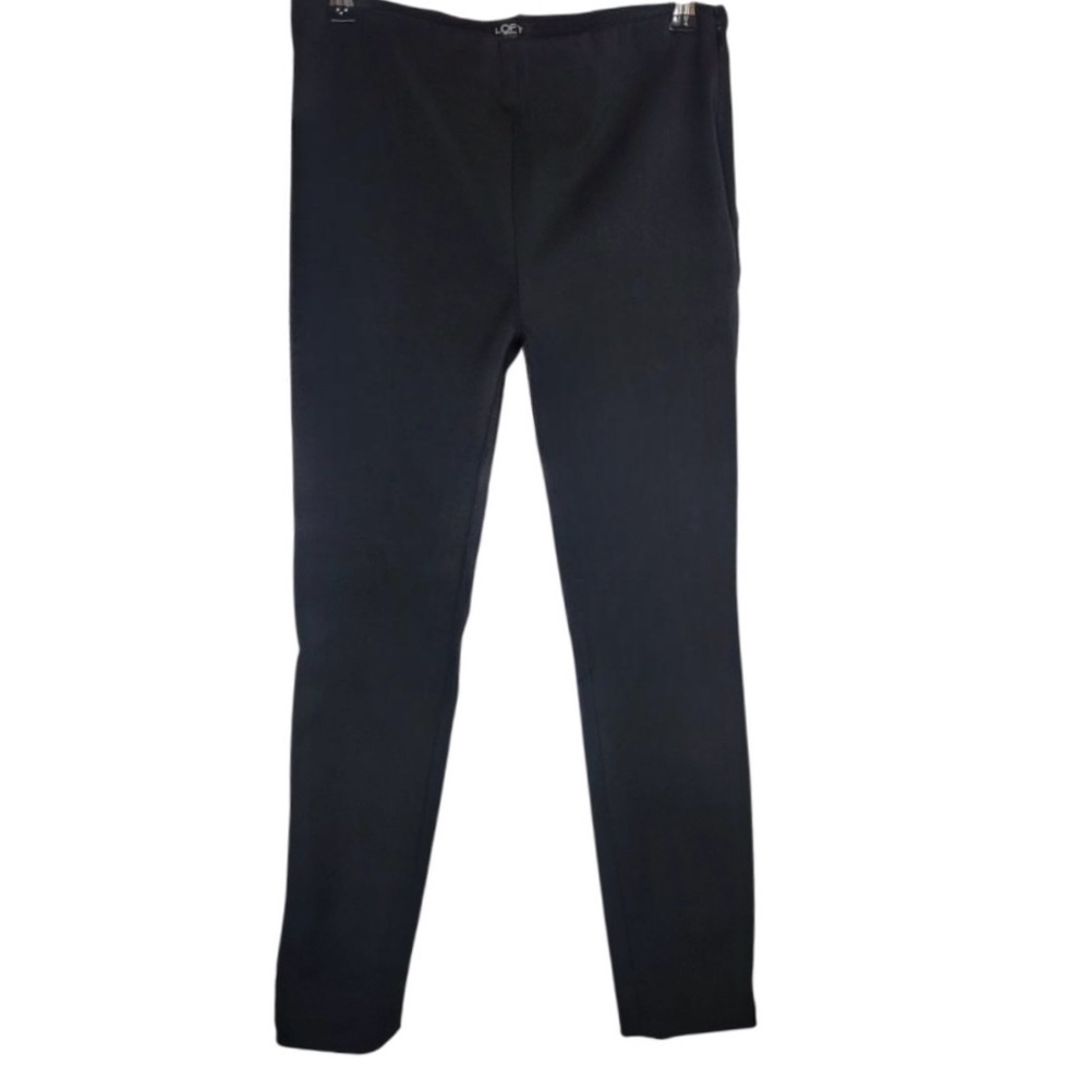 LOFT Petites Black Slim Ankle Pants w/ Gold Zippers | Size 2P